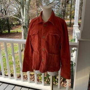 Vintage y2k orange corduroy jacket